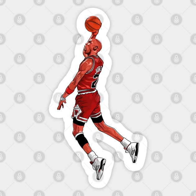Michael Jordan Sticker by Paul Draw